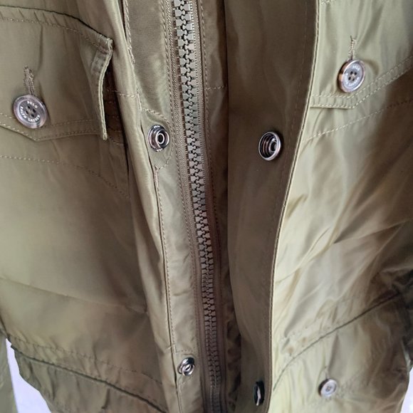 Polo Ralph Lauren Zip Down Combat Green Raincoat Jacket - Picture 10 of 12